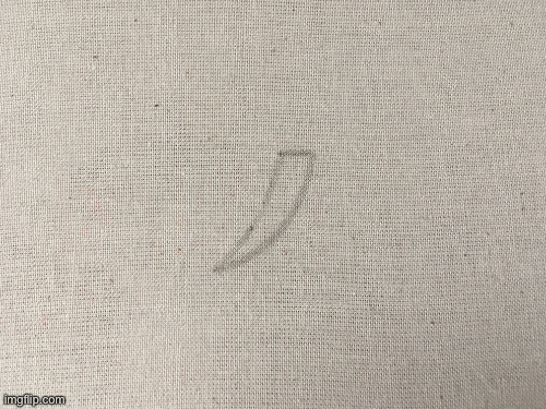Stitching a curved stroke